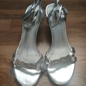 Silver Wedding Sandals